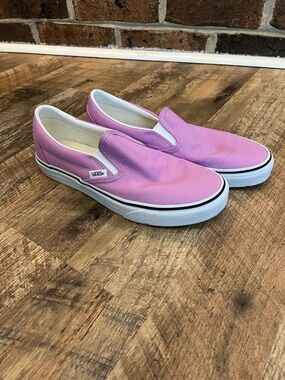 Vans Pink Slip-On Canvas Sneakers